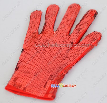 Michael Jackson Red Gloves