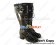 Mirror Brown Heart Ruffle Chunky Princess Lolita Long Boots