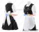 Touhou Project Cosplay Marisa Kirisame Costume Black White Dress