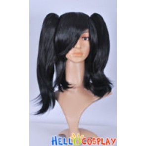 Black Curly Cosplay Wig Clip On Ponytail