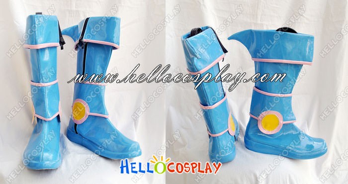 Mahō Shōjo Magical Destroyers Magical Destroyers Blue Black Shoes Cosplay  Boots