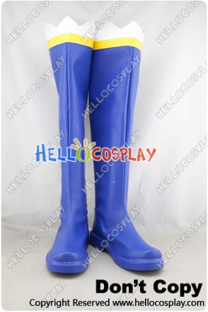 Cardcaptor Sakura Cosplay Shoes Sakura Kinomoto Blue Long Boots
