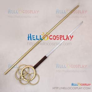 Corpse Princess Shikabane Hime Cosplay Keisei Tagami Cane Stick Blade Prop