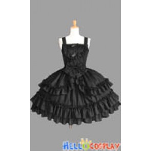 Sweet Lolita Gothic Punk Luxury Black Dress