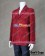 Doctor Cosplay Dr Dark Red Corduroy Trench Coat Costume