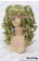 Wig Lolita Cosplay Curly Clip On Double Ponytails Golden Green