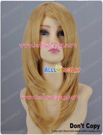 Butterscotch Blonde Gold Cosplay Wavy Wig