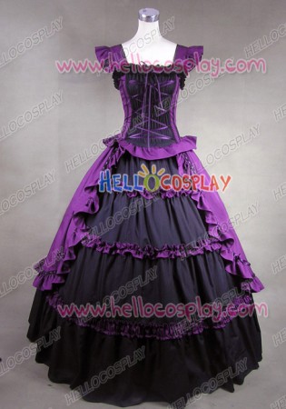 Victorian Lolita Ruffle Princess Gothic Lolita Dress Purple