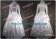 Victorian Gothic White Satin Dress Ball Gown Prom Cosplay