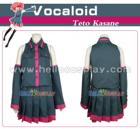 Vocaloid 2 Teto Kasane Cosplay Costume