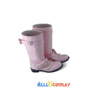 Adorable Pink Instep Strap Pearl Chain Sweet Lolita Boots