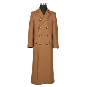 Doctor Dr 10th Tenth David Tennant Cosplay Costume Brown Trench Coat