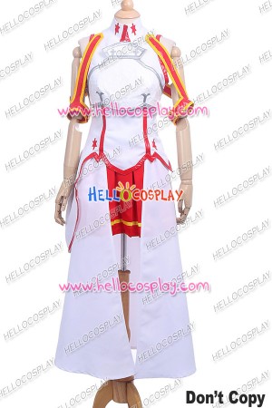 Sword Art Online Cosplay Asuna Yuuki Costume White Dress