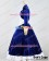 Bioshock Cosplay Infinite Elizabeth Velvet Dark Blue Dress Costume