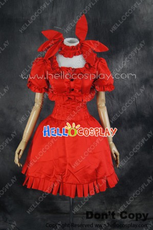 Dance In The Vampire Bund Cosplay Mina Tepeş Red Dress Costume