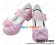 Pink Bow Ruffle Double Straps Chunky Princess Lolita Shoes