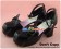 Black Flower Ankle Strap Chunky Sweet Lolita Shoes
