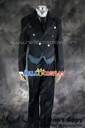 Black Butler Kuroshitsuji Cosplay Sebastian Michaelis Uniform Costume