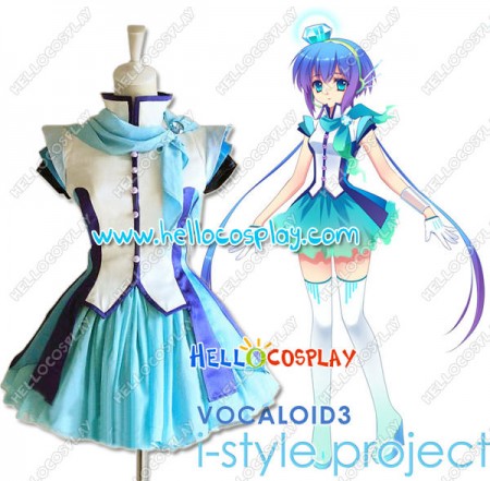 Vocaloid 3 I Style Project Aoki Lapis Cosplay Dress