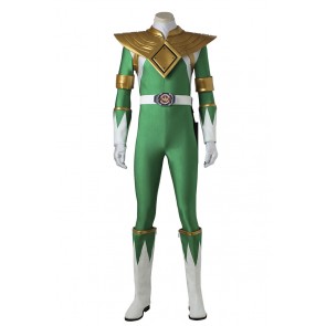 Power Rangers Dragon Ranger Green Power Ranger Cosplay Costume