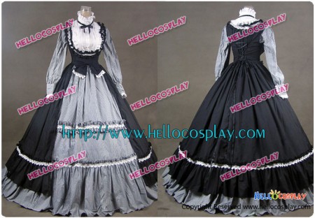 Victorian Gothic Lolita Steampunk Dress Ball Gown Cosplay