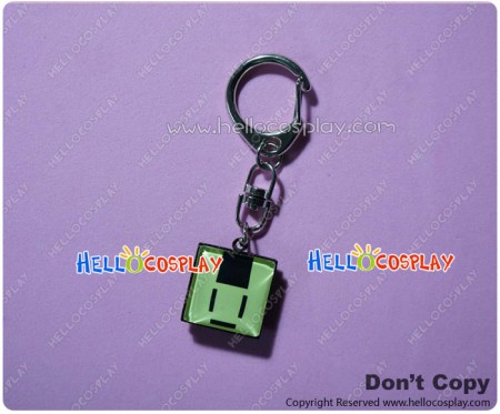 Dramatical Murder DMMD Cosplay Noiz Green Black Duplex Sides Keychain