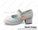 White Single Ruffle Strap Chunky Princess Lolita Shoes