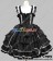 Gothic Punk Lolita Black Frill Dress