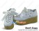 White Ribbon Lace Round Hole Platform Punk Lolita Shoes