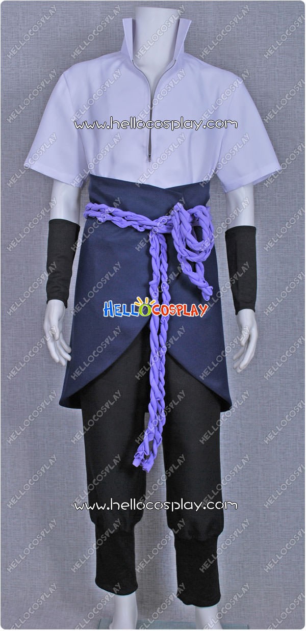 Anime Cosplay Uchiha Sasuke Costumes para Adultos Naruto