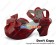Matt Wine Red ViVi Detachable Bow Chunky Princess Lolita Shoes