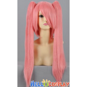 Hot Pink Cosplay Wig Clip On Ponytails