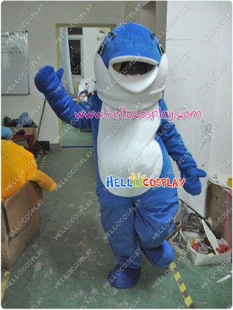 Cartoon Dolphin Mascot Costume Adult Mascots Costume