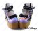 Princess Lolita Shoes Platform Purple Mirror Lace Black Bows Crossing Straps