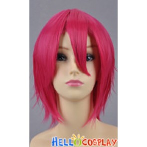 Raspberry Pink Short Layered Cosplay Wig