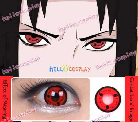 Naruto Sharingan Contact Lenses Sasuke Uchiha Crazy Sharingan