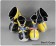 Kingdom Hearts 2 Cosplay Shoes Sora Black Yellow Shoes