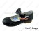 Black Charlotte Bow Low Heel Chunky Sweet Lolita Shoes