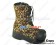Leopard Lace And Zipper Ruffle Chunky Punk Lolita Boots