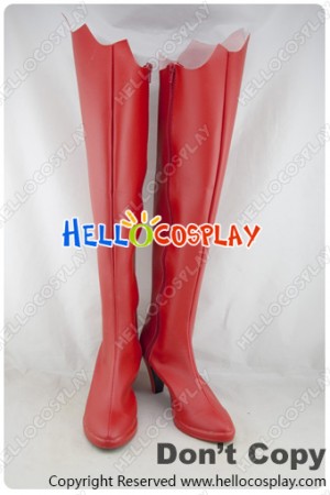 Shugo Chara Cosplay Utau Hoshina Long Red Boots