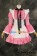 Maid Cosplay Pink White Long Sleeves Dress Sweet Costume