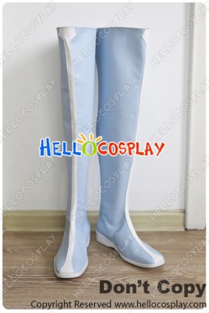 Kantai Collection Combined Fleet KanColle Cosplay Hood Shoes Blue Long Boots