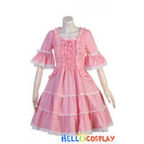 Gothic Lolita Costumes Black/Blue/Pink