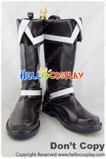 D.Gray Man Cosplay Allen Walker Dark Brown Boots