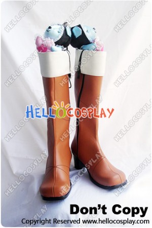 Lamento Beyond The Void Cosplay Konoe Brown Boots