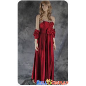 Party Cosplay Red Ball Gown Formal Dress Costume