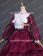 Civil War Victorian Striped Puff Sleeved Tiered Party Gown Period Lolita Dress Costume