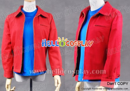 Smallville Clark Kent Cosplay Red Denim Jacket Coat Costume