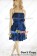 Party Cosplay Blue Cape Lady Sling Dress Uniform Costume