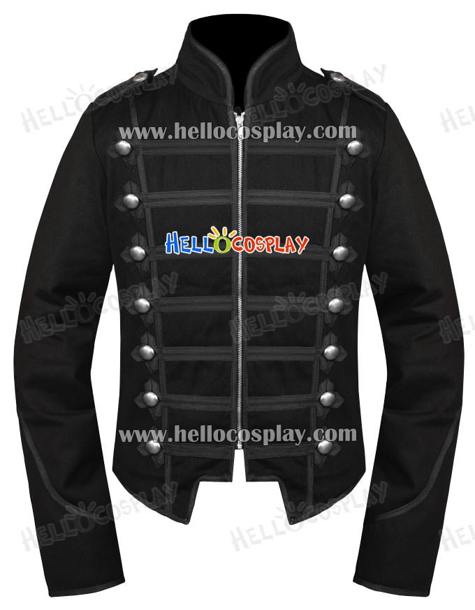 Men Parade Marching Band Drummer Jacket Military EMO